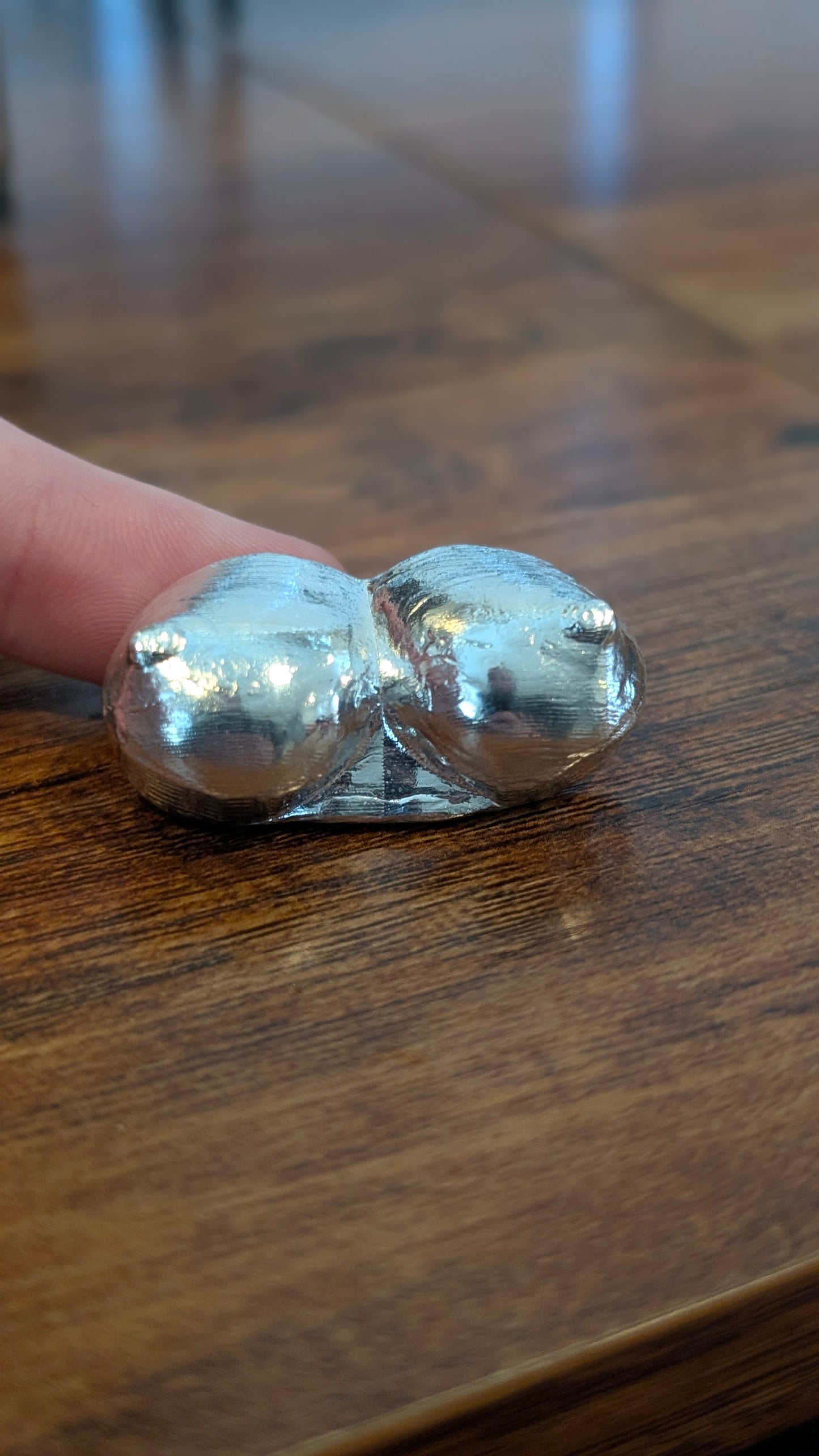 Hand Poured Silver Woman’s Bust Ingot