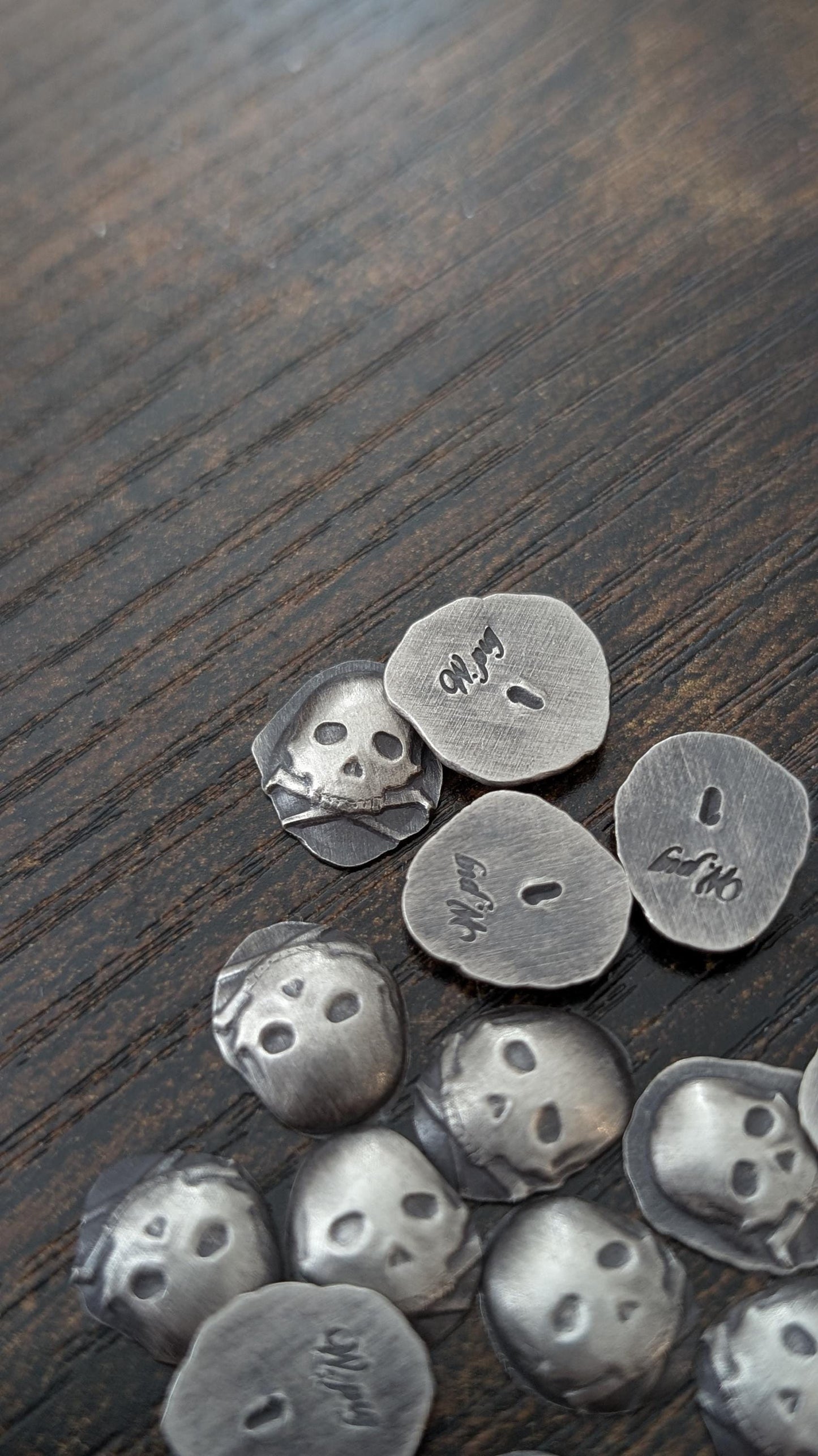 Pure Silver Skull Microstacker