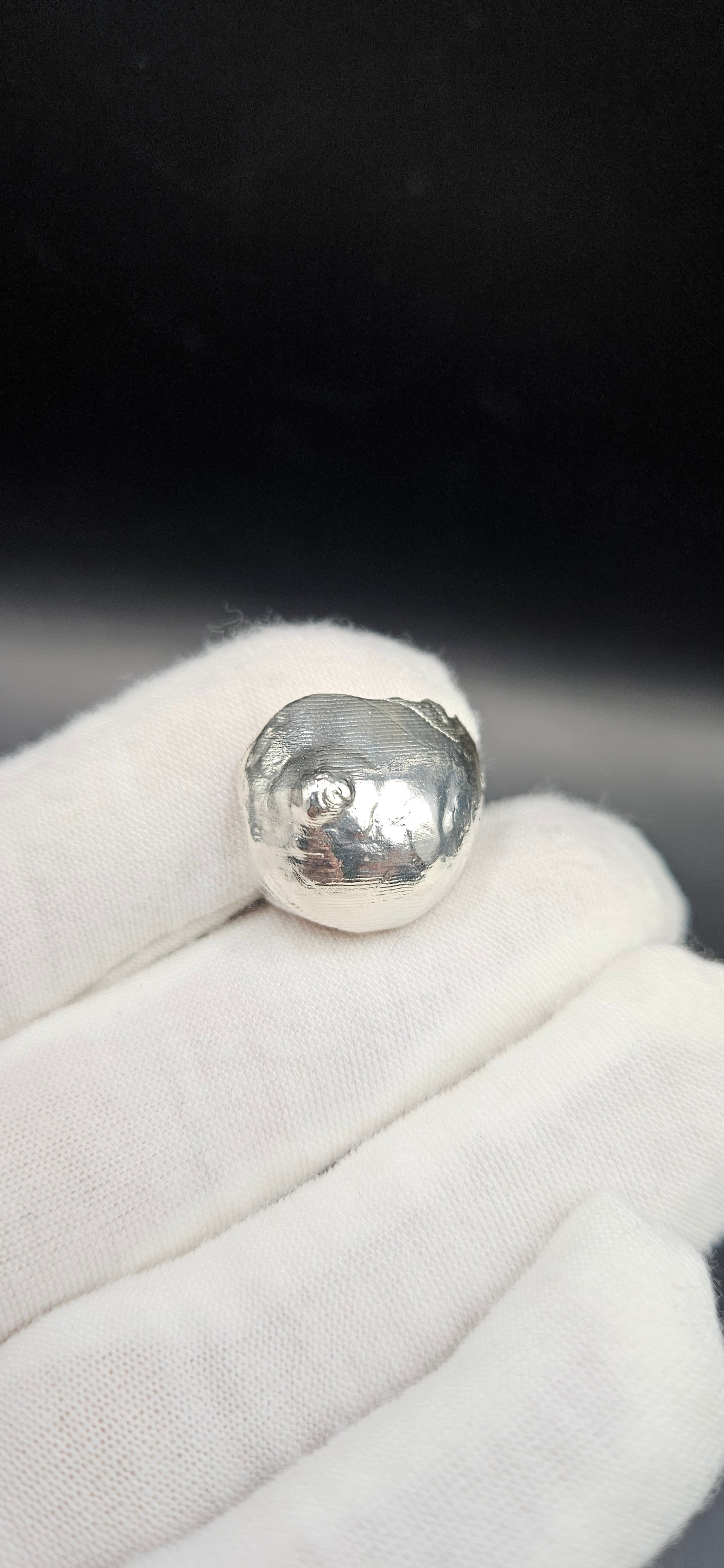 14g Hand Poured Silver “Tit” Nugget