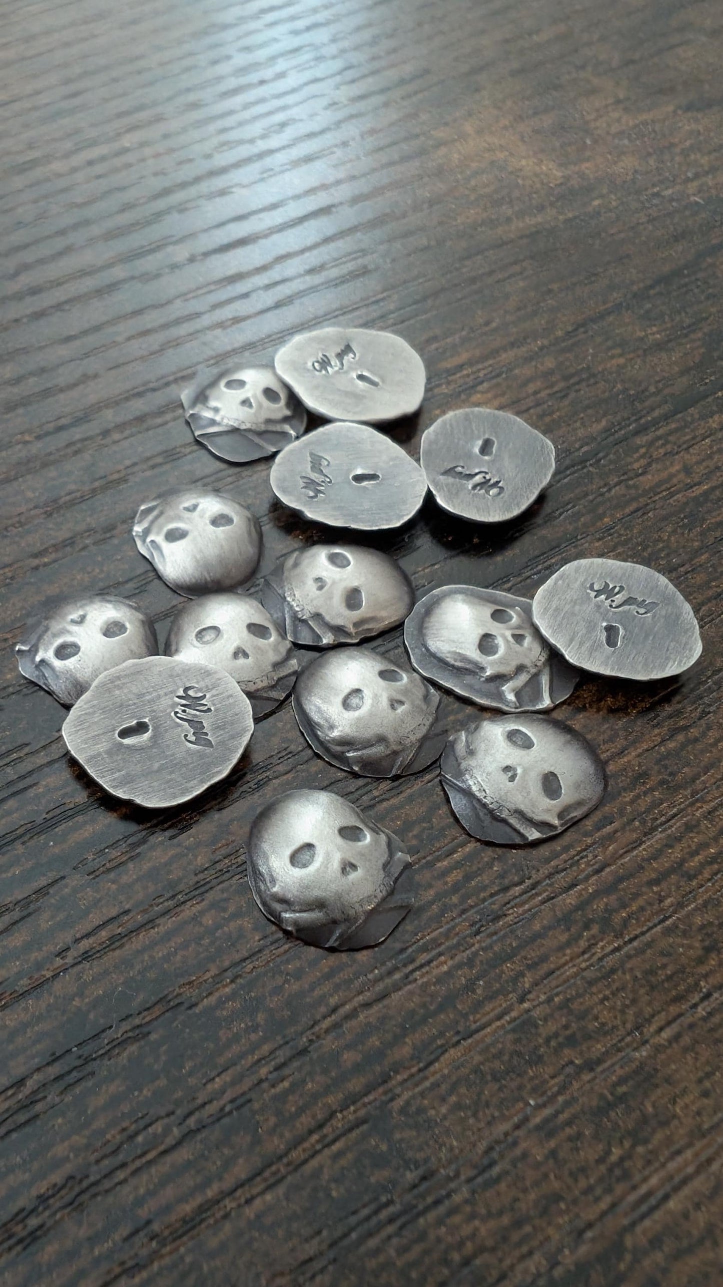 Pure Silver Skull Microstacker