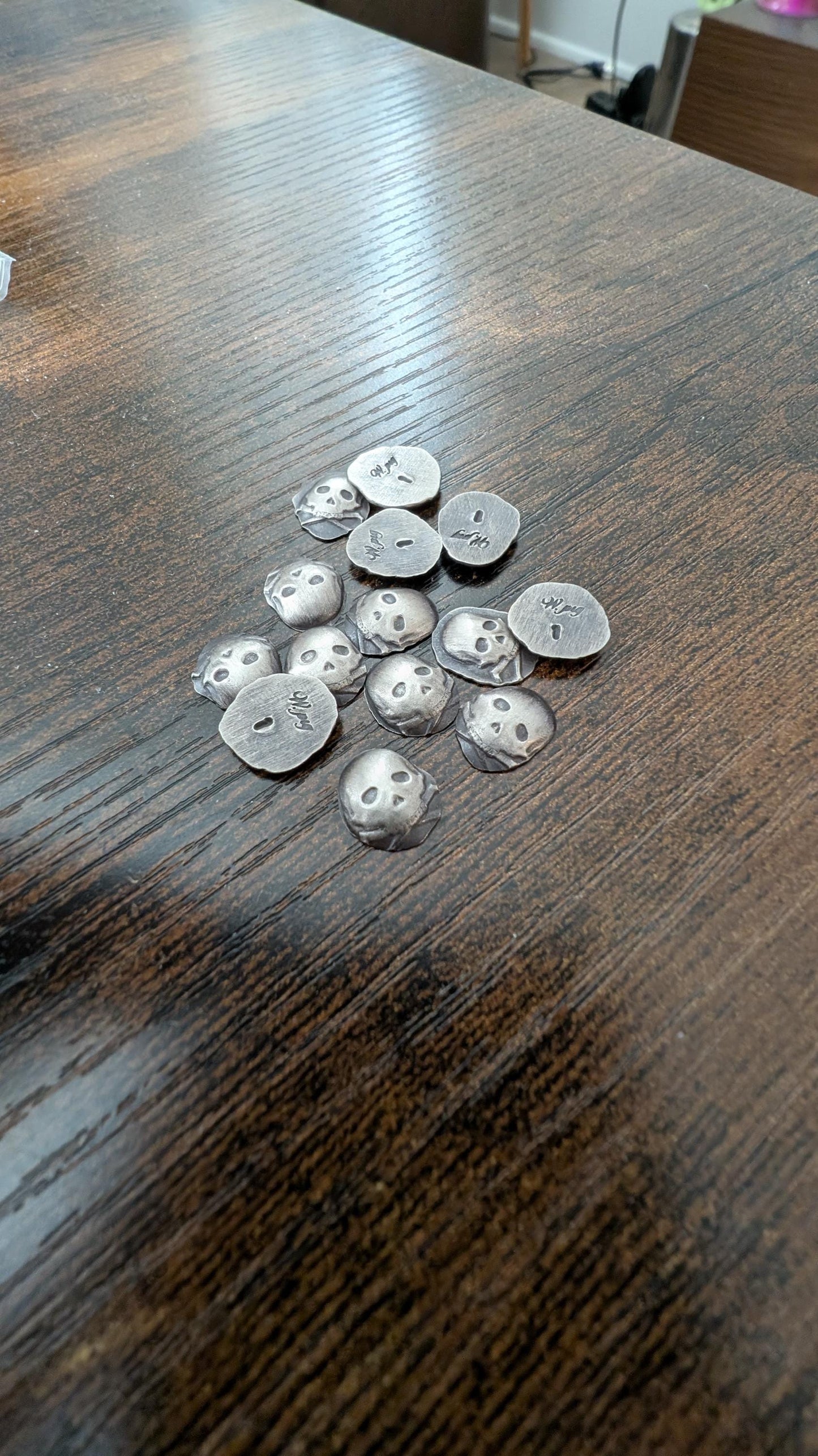 Pure Silver Skull Microstacker