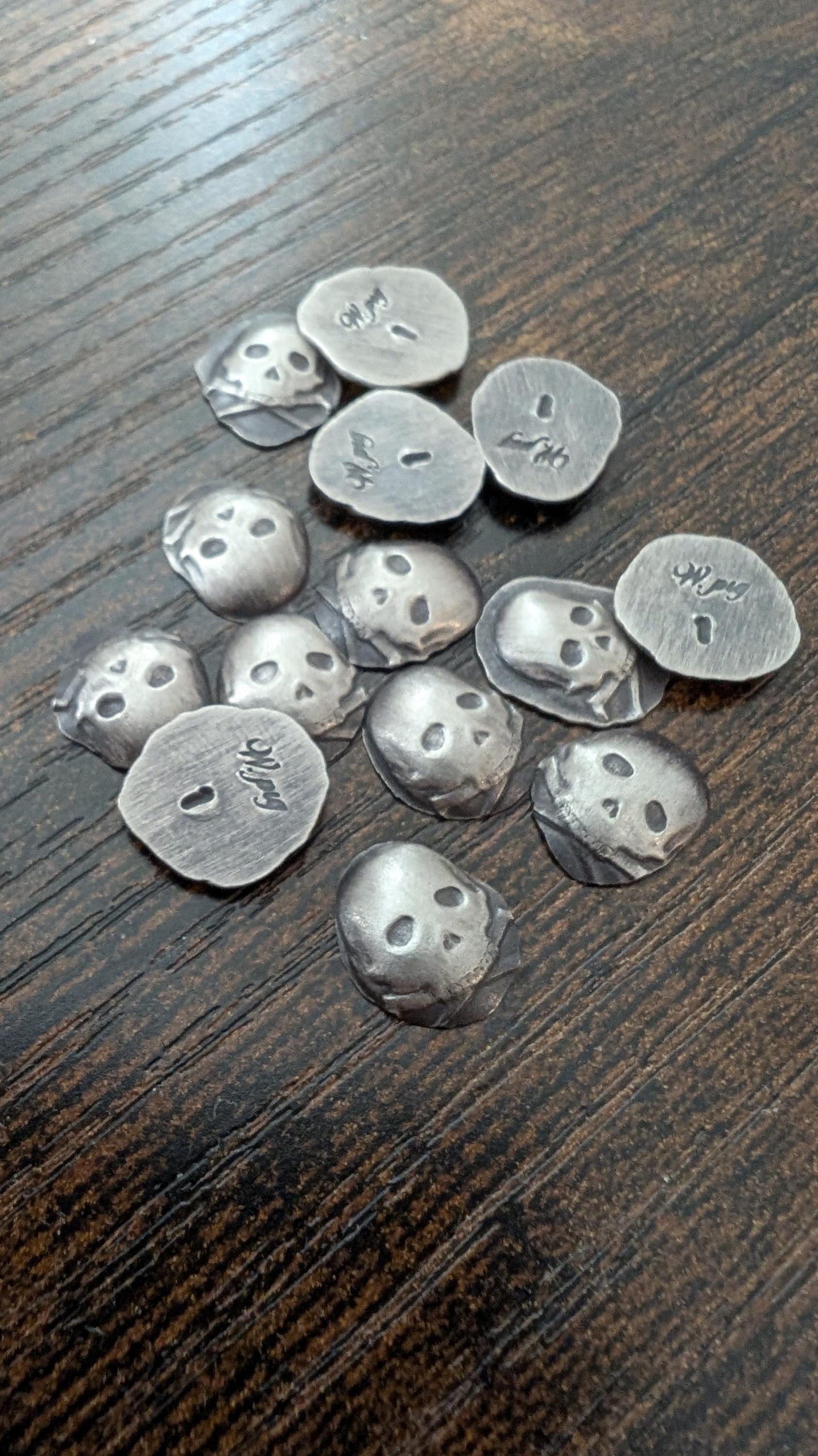 Pure Silver Skull Microstacker