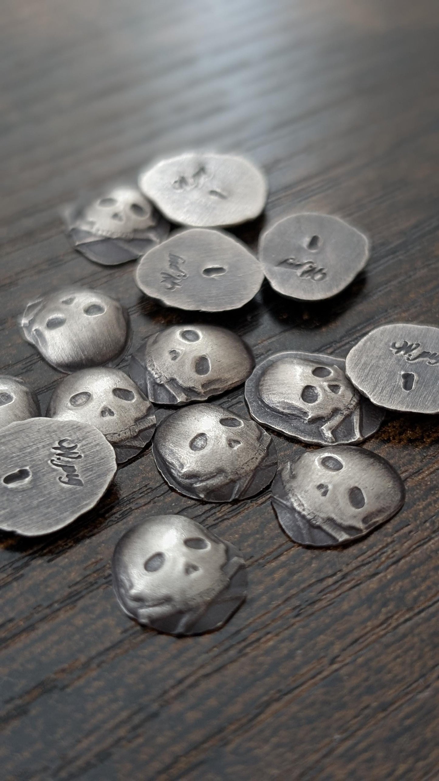 Pure Silver Skull Microstacker