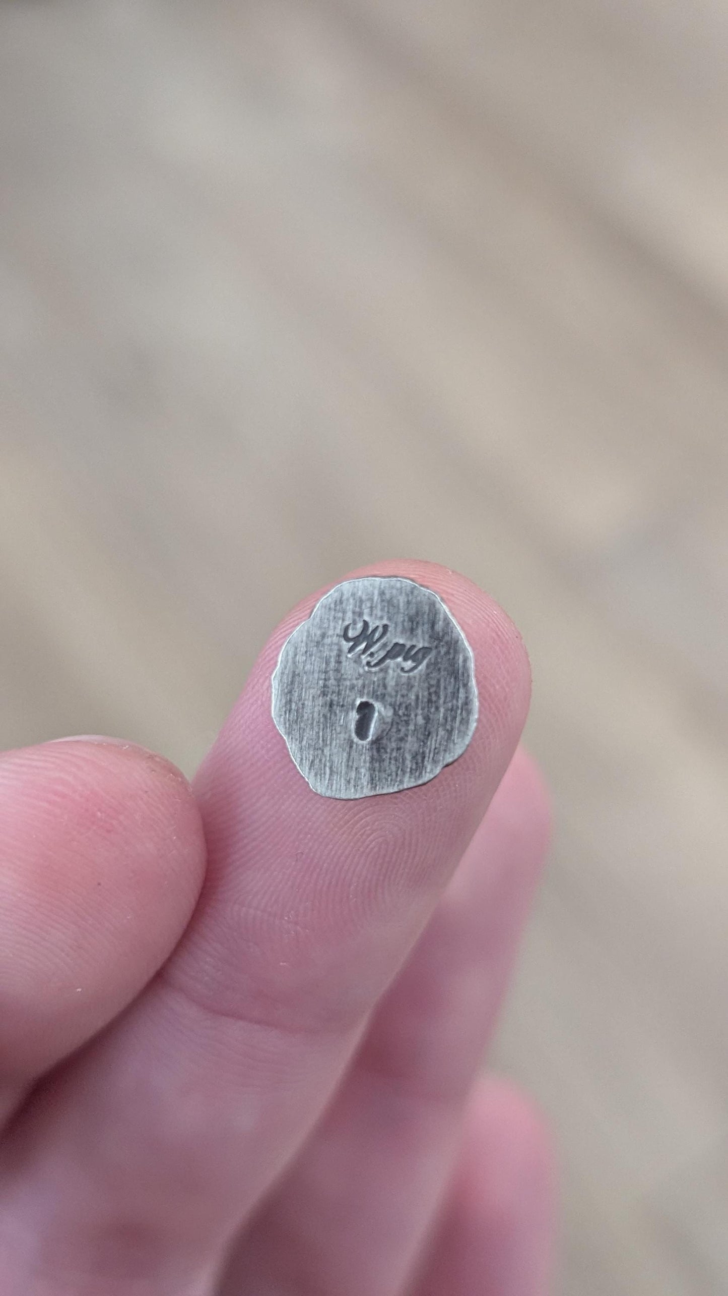 Pure Silver Skull Microstacker