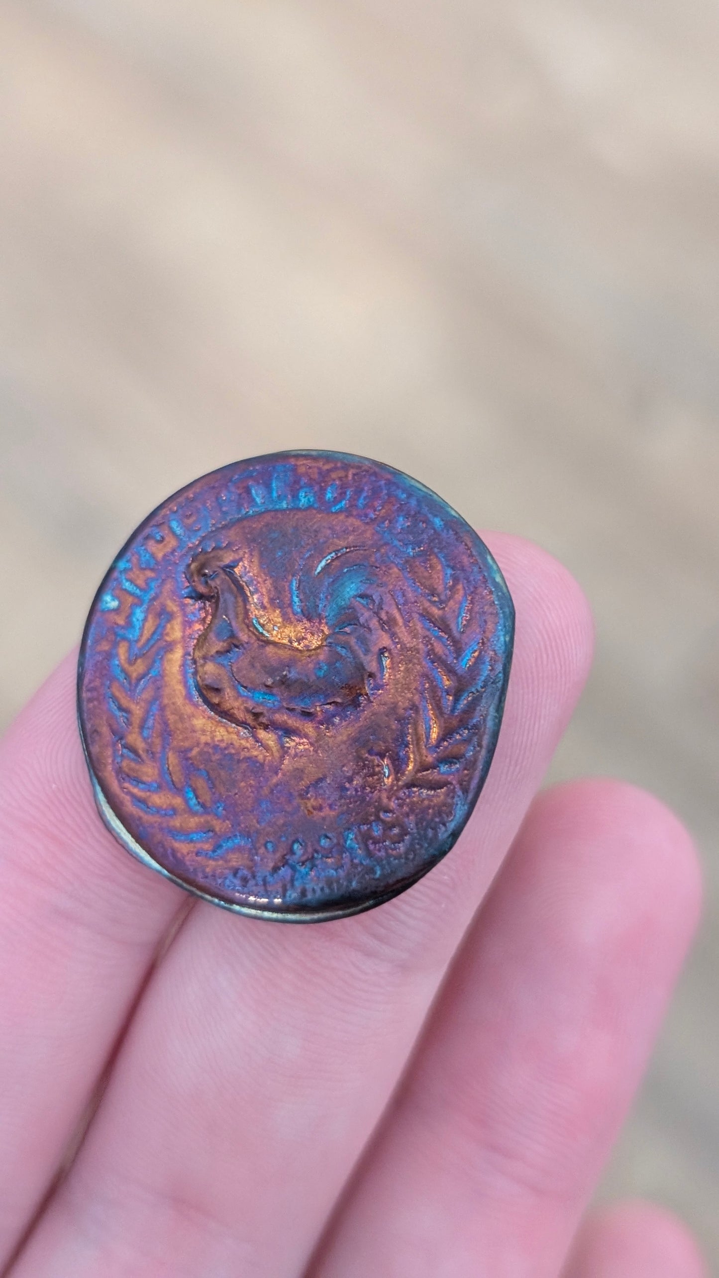 Old World Rooster Coin 29g 999FS