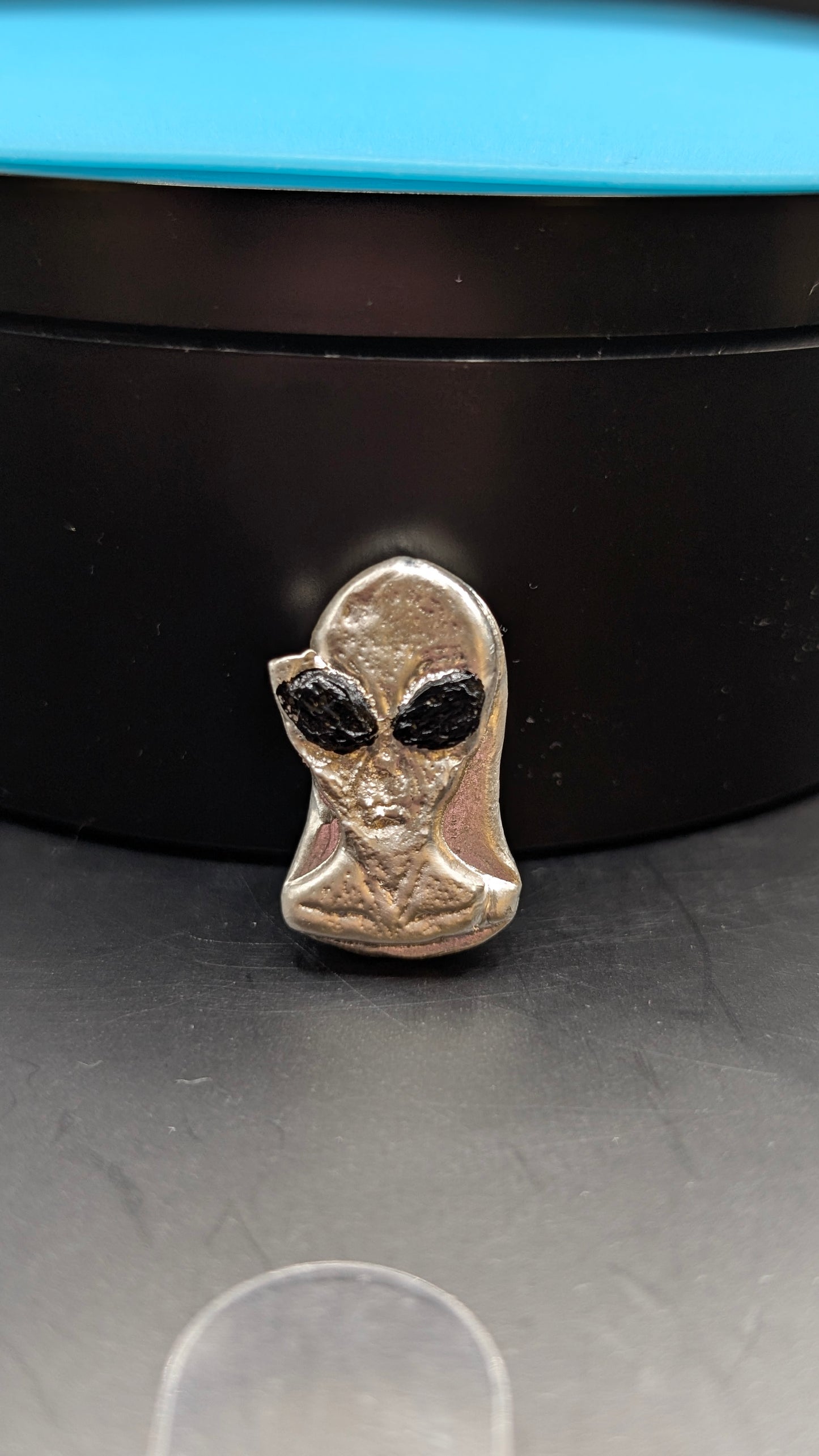 Alien Head .999 Fine Silver Hand Poured Bar